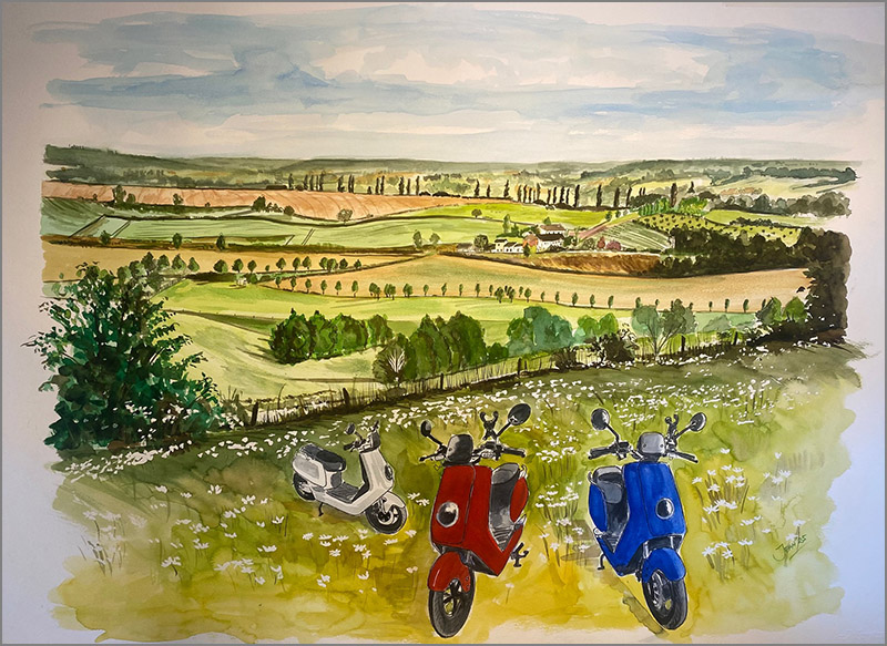Aquarellen Klimmen