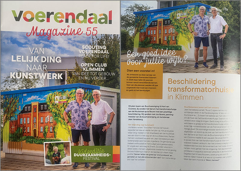 Kunstwerk transformatorhuis Klimmen | Voerendaal